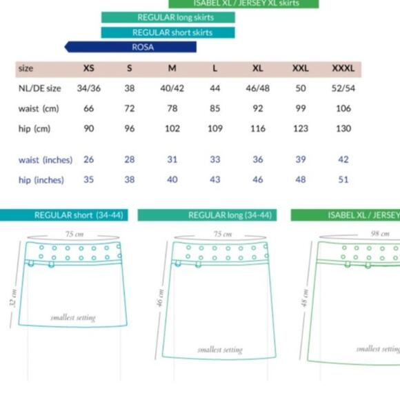 Zand Amsterdam Reversible Wrap Skirt OS Geometric Snap Adjustable Edgy Grunge - Picture 12 of 14